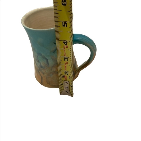 Art Pottery Handmade Coffee Tea Mug. Marked and signed by artist Beach Feel - Picture 9 of 10